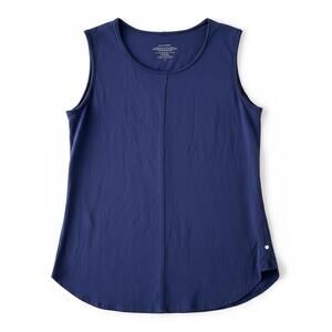 Neon Buddha Sleeveless Tunic Tank Relaxed Fit Curved Hem Size XL